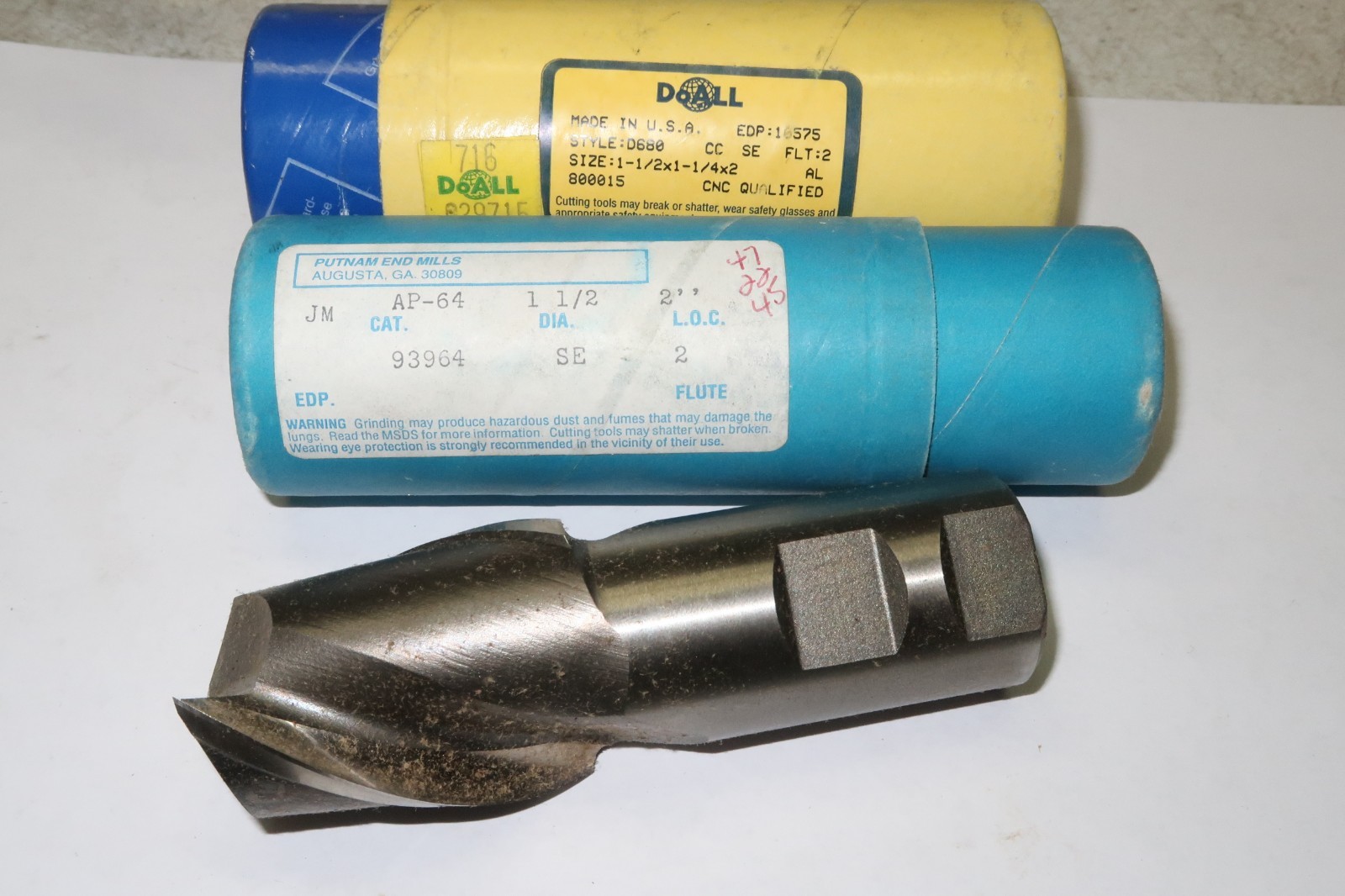 GREENFIELD PUTNUM 1-1/2" x 1-1/4" Shank x 2" OAL HSS 2 Flutes End Mill 93964 USA