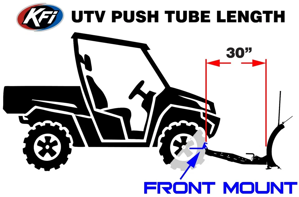 KFI Snow Plow Push Tube UTV Pro 2.0 Front Mount Tubes 106300 - Image 3 of 4