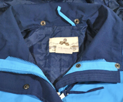 Vintage Eastern Mountain Sports EMS Outdoors Rain Wind Hood 90s