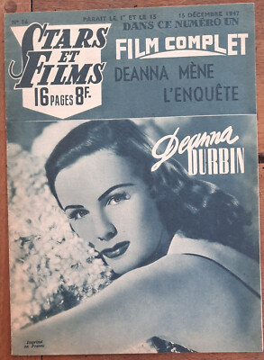Magazin Stars Und Filme Deanna Mene DIE UNTERSUCHUNG Durbin Ralph Bellamy 1945