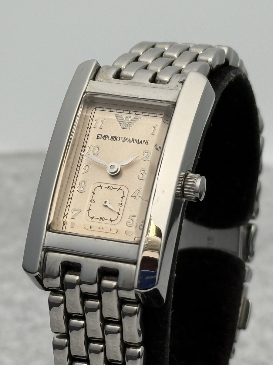 EMPORIO ARMANI Mens Watch Analog Beige UK