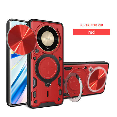 For Honor Magic6 Lite, Slide Lens Camera Cover Magnetic Ring Holder Case