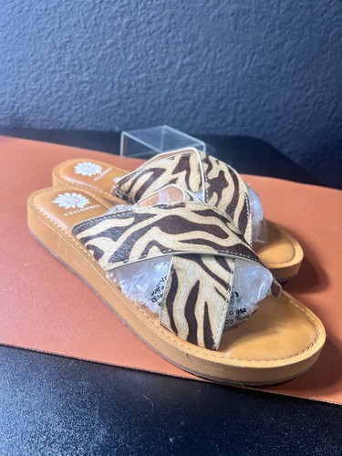 Yellowbox Zebra Ansila Leather Sandal Women's Size 9 1/2 - Bild 4 von 6