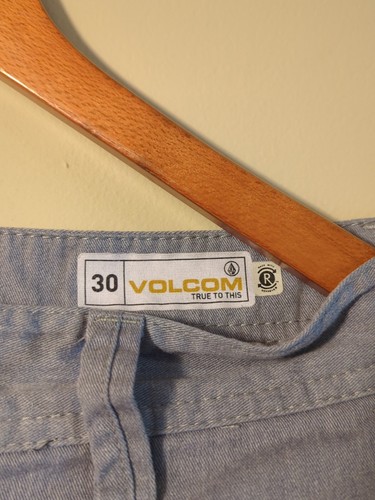 Volcom Men's Shorts True to This Solid Grey Chino Shorts Size 30 - Picture 5 of 5