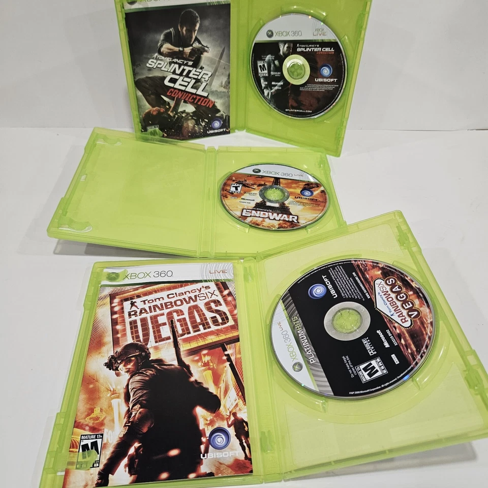 Tom Clancy's - EndWar - Rainbow Six Vegas - Splinter Cell (Microsoft Xbox 360) - Image 2 of 2