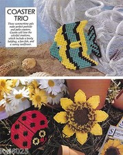  COASTER TRIO TO STITCH PLASTIC CANVAS PATTERN 