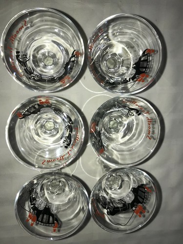 Set of 6 SMOOTH TRAVELLING 3oz Cordial STEM GLASS 5¾" Tall COACH CARRIAGE Goblet - Picture 6 of 10