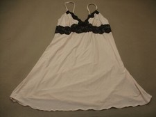 Linea Donatella Size L Womens Pink Lace Trim Unlined Wireless Cami Chemise 8N