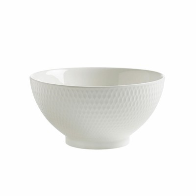 Maxwell & Williams Diamonds Bowl Round Serving Bowl White Ø 18 cm