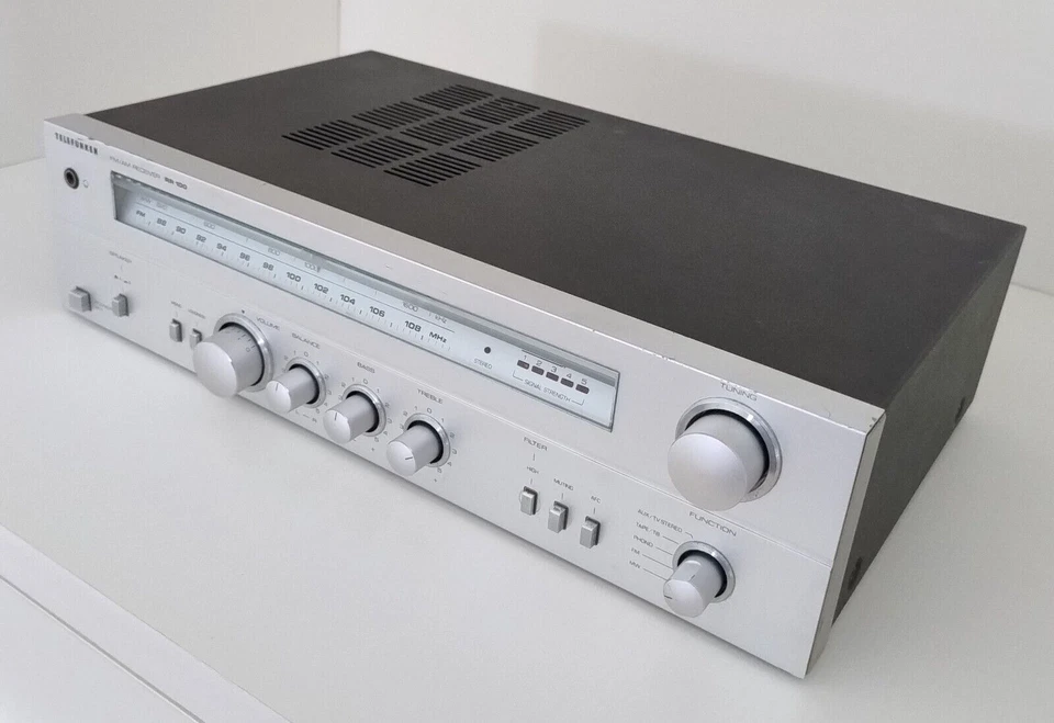 Telefunken Amplificatore Stereo Sintonizzatore Radio RR 100 Vintage Usato Buono - Immagine 3 di 4