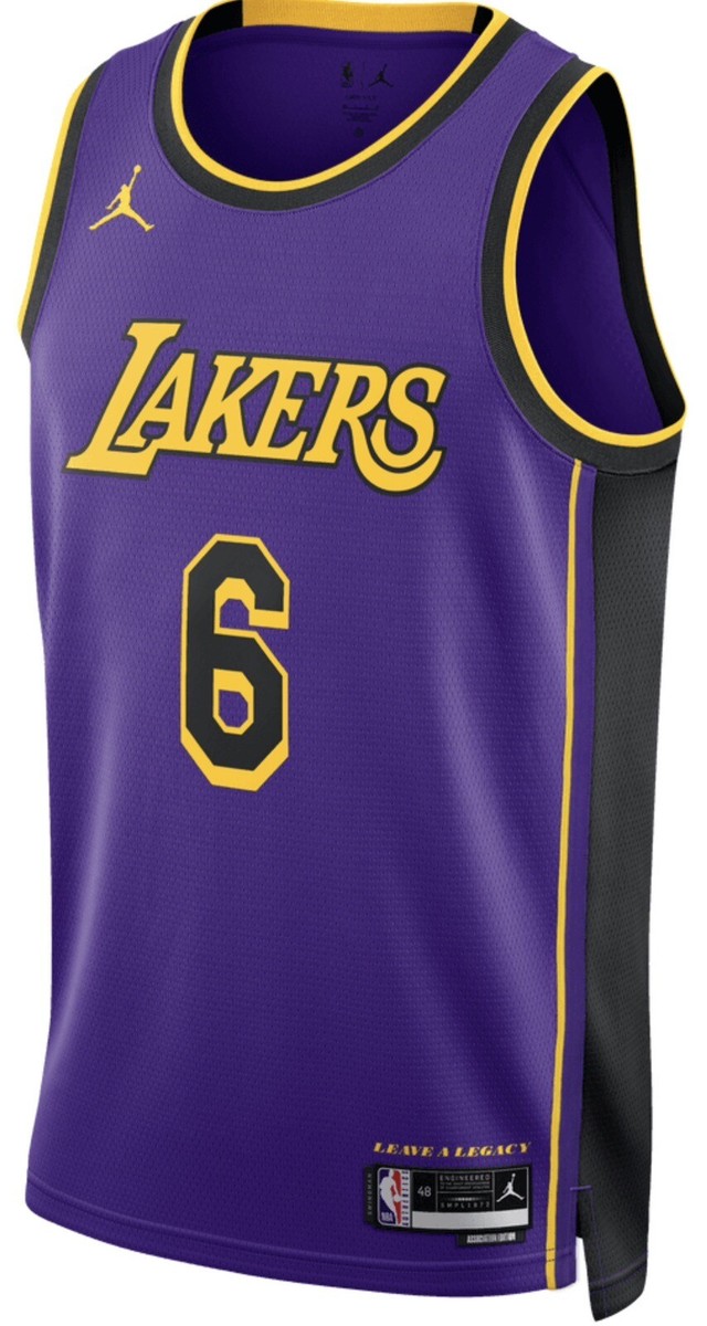 Size XL - Nike Los Angeles Lakers Lebron James #6 Statement Jersey