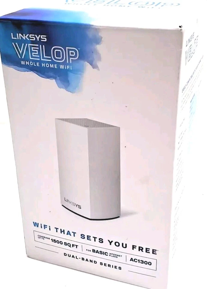 Wi-Fi Linksys VELOP Mesh AC1300 Dual-Band A0101-US Node Easy Set-Up Whole Home - Image 3 of 4