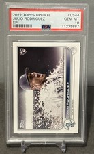 2022 Topps Update Julio Rodriguez SP Photo Variation US44 PSA 10 Gem Mint RC