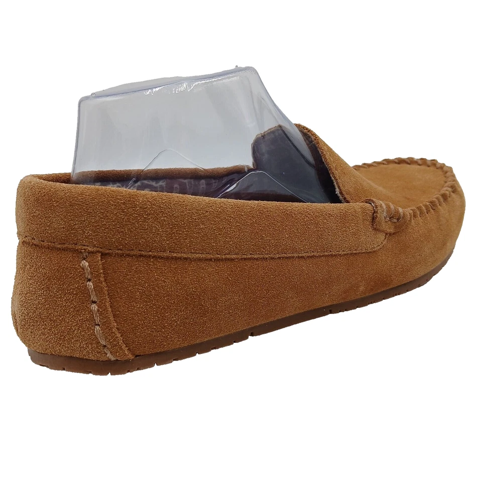Lands’ End Slippers Women’s 8 Suede Leather Moccasin Lined Indoor House Shoes - Image 4 of 4