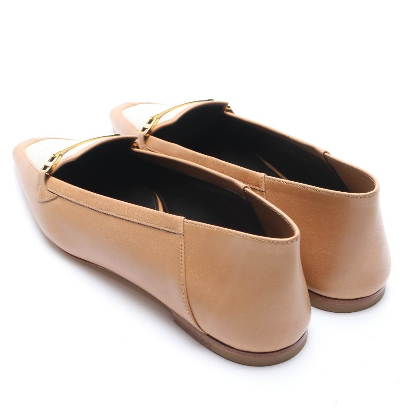 Mocassini Saint Laurent marrone bianco 37 euro
