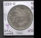 1883(O)- Morgan Dollar- BU- S.P.L Luster
