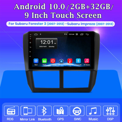 For Subaru Forester 3 Impreza Android 10 Car Stereo Radio GPS WiFi DSP 2007-2013
