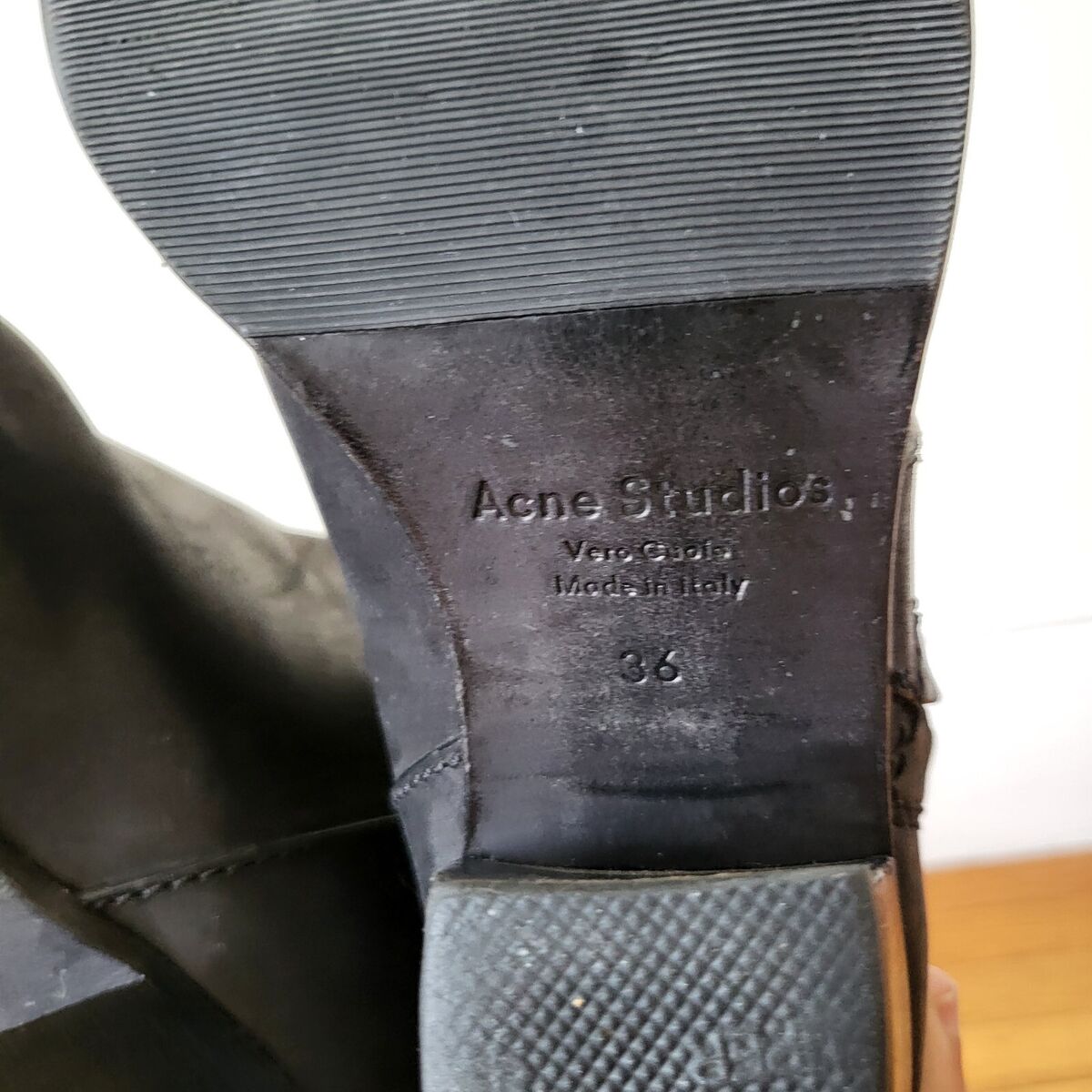 Acne Studios Black Leather Pistol Ankle Boots Zip Women's Acne Studios Black Leather Pistol Ankle Boots Zip Women's
