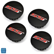 2005-2017 Chevrolet SS Center Wheel Caps Black Set of 4 GM 19351759 / 9595010