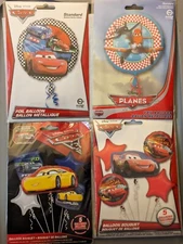 Disney CAR MCQUEEN CRUZ PLANES DUSTY Foil Mylar Balloons Birthday Party YOU PICK