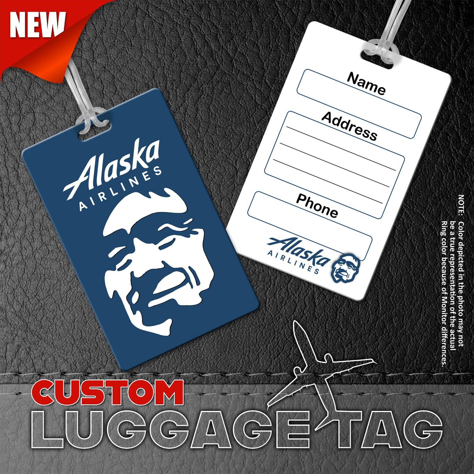 Alaska Airlines Luggage Tags (Set of 4) eBay