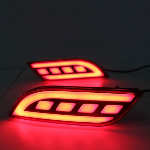 LED Rear Bumper Reflector Fog Brake Turn Indicator Lights For Jeep Compass 2017+ - Picture 9 of 9