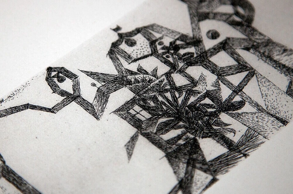 Litografía Paul KLEE "Little Castle in the Air" edición LTD con MARCO incluido Foto 3 de 4