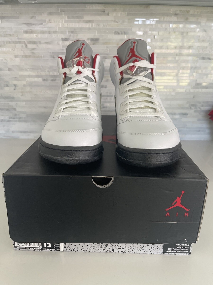 NIKE AIR JORDAN 5 FIRE RED 2014 V CDP RED TORO OG RETRO 13