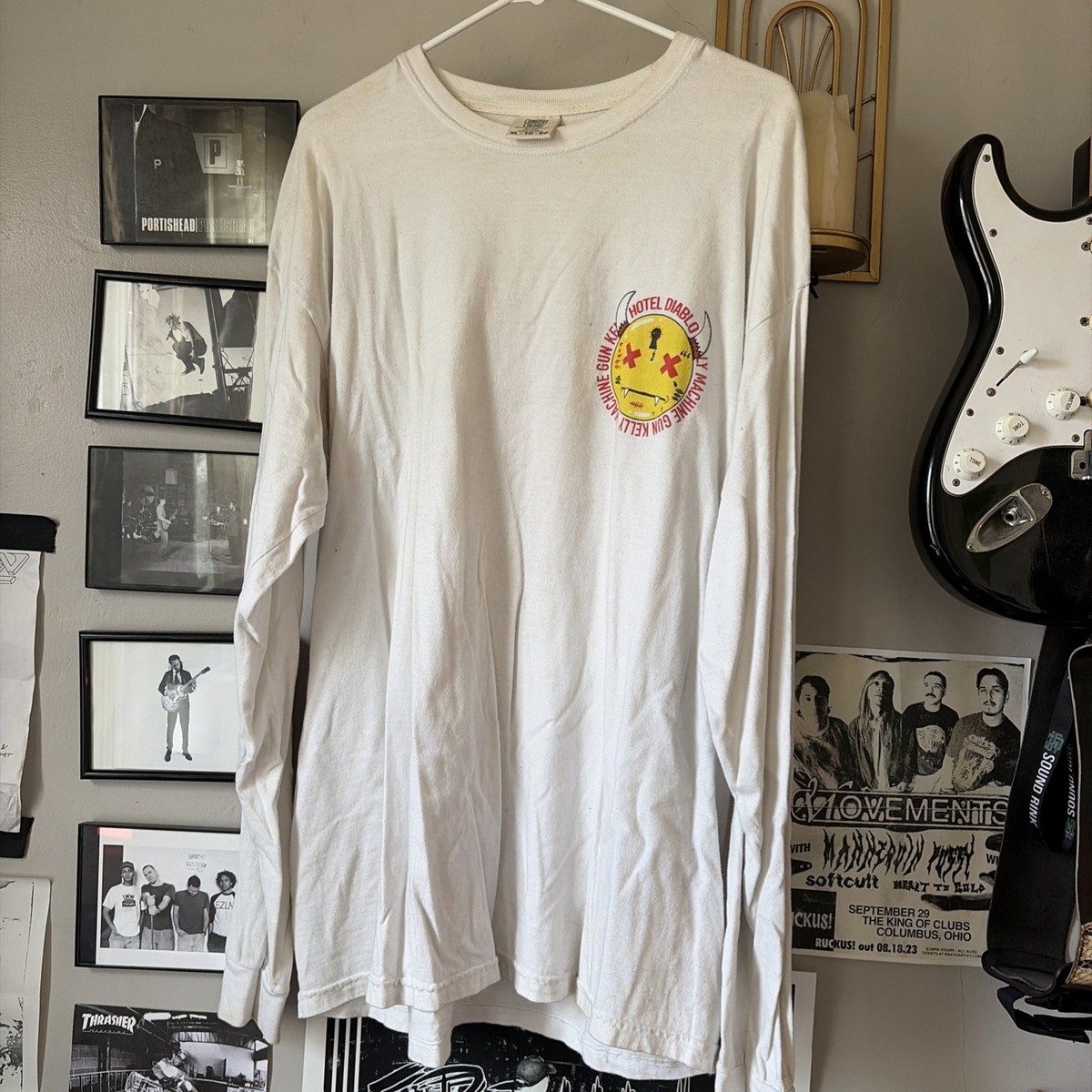 Machine Gun Kelly MGK Hotel Diablo Long Sleeve T-Shirt Size XL | eBay
