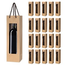 Borsa regalo per vino con finestra trasparente e manici borsa riu