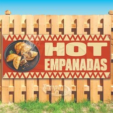 HOT EMPANADAS Advertising Food Snack Vinyl Banner Flag Sign USA SB10495
