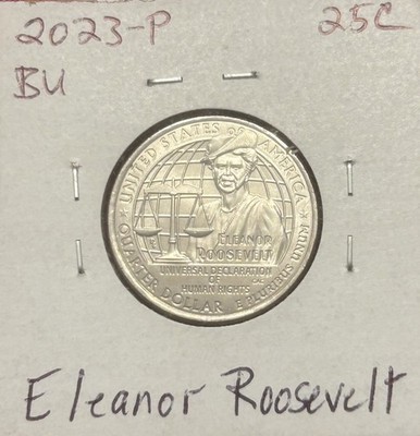 2023 P 25C Eleanor Roosevelt American Women Quarter - BU