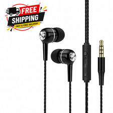 Earphones Wired Headphones In Ear High Definition Deep Bass 3.5mm AUX Jack
