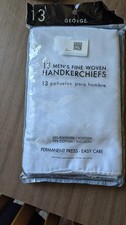NIP Pack of 13 White Men's Handkerchiefs GEORGE
