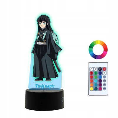 3D LED Nachttischlampe Muichiro Tokito Personalisiert