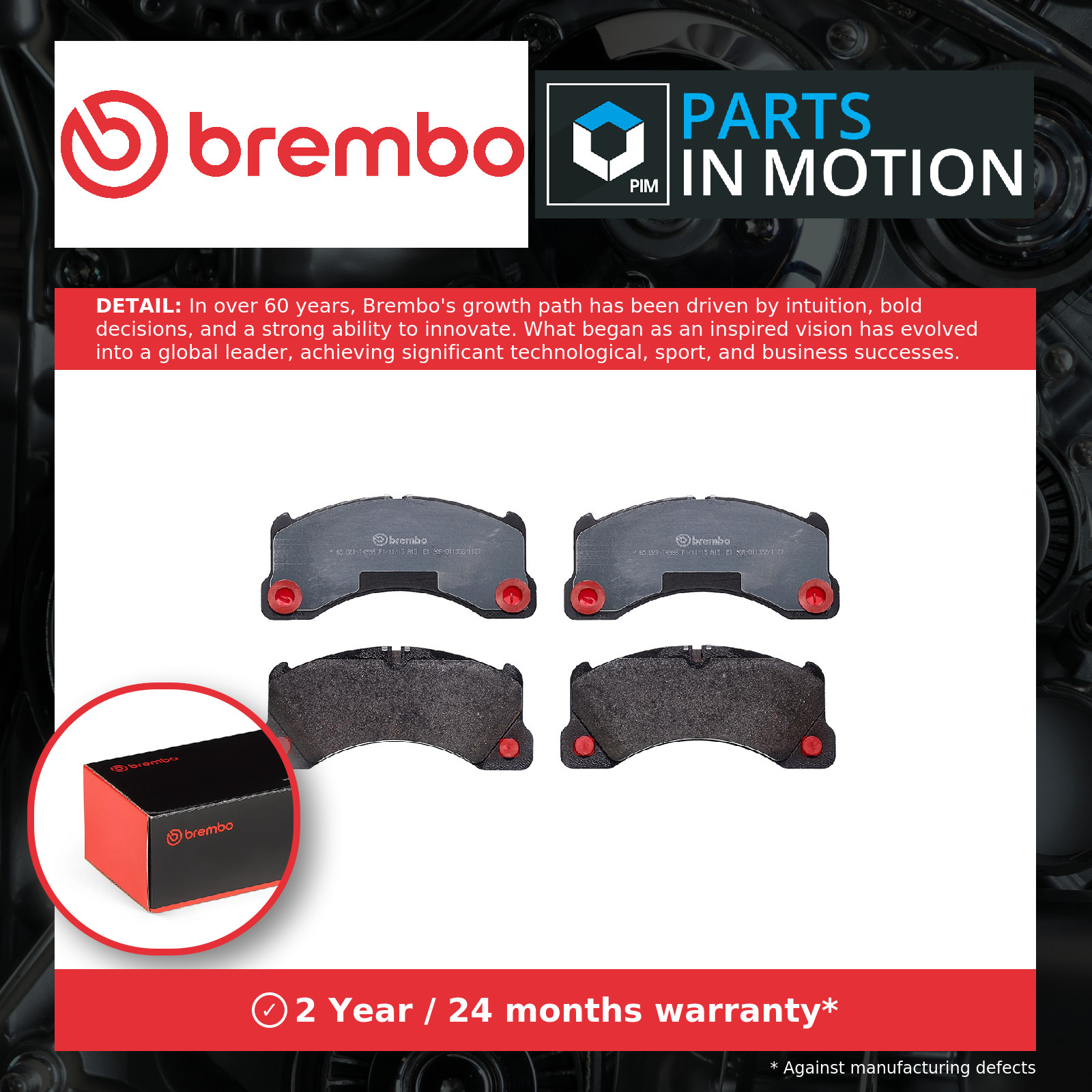Brake Pads Set fits PORSCHE CAYENNE 3.0 Front 2011 on Brembo 7P0698151G Quality - Image 12