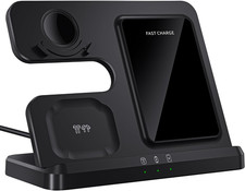 Wireless Charger for Samsung Charging Station: 3 in 1 Galaxy Watch Charger, Adap