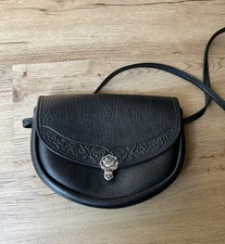 Oberon Design Large Lilah Crossbody Purse In Black Rose