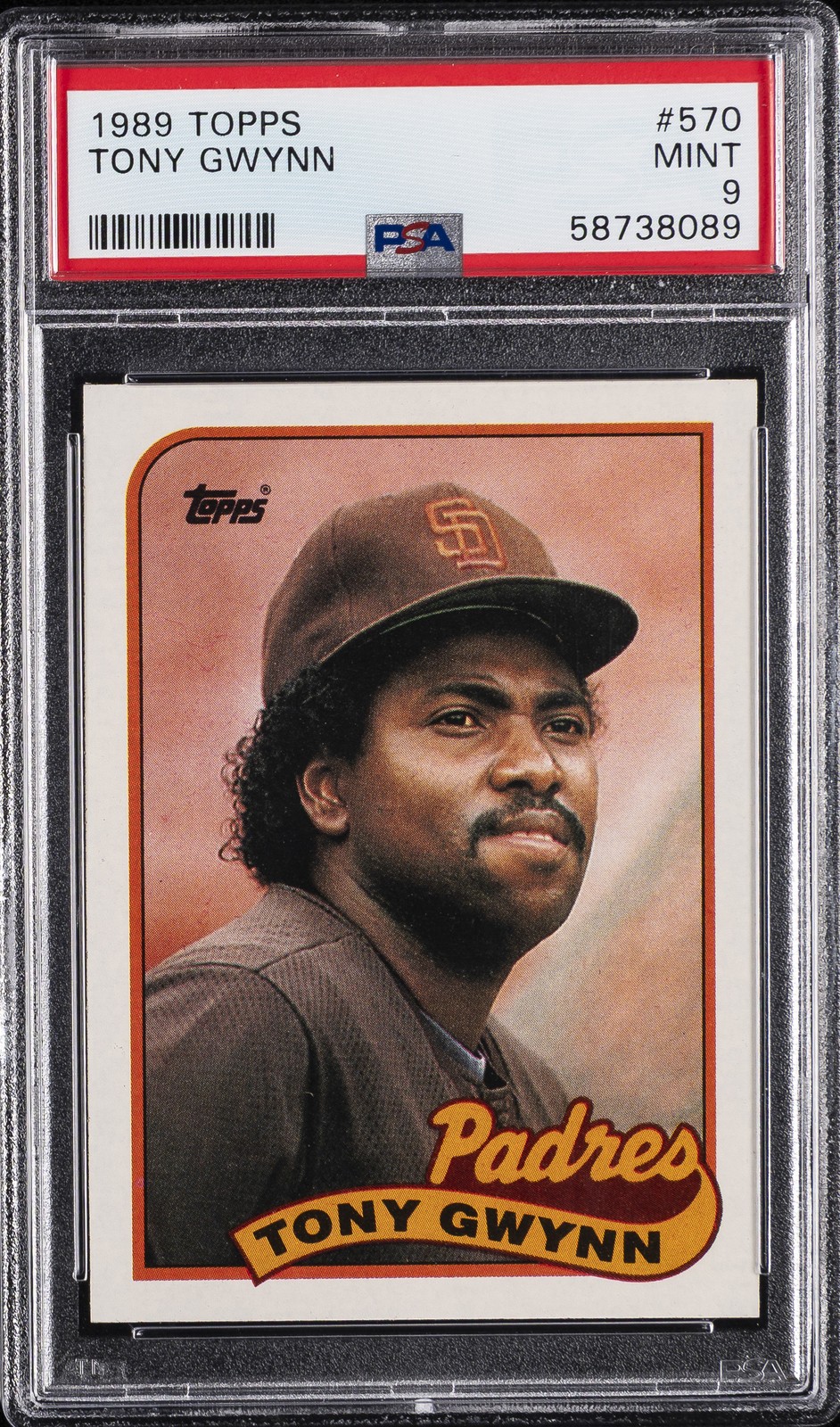 1989 TOPPS #570 TONY GWYNN PSA 9