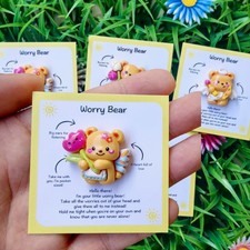 Pocket Worry Bear Letterbox Mini Hug Gift Anxiety Friendship Token with Pouch