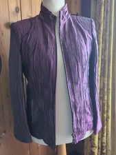 Silky, Lined Jacket. 16. VGC. lined. Washable. Zip Pockets/Front. See Descript