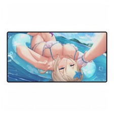 Swimsuit Aponia Honkai Impact Waifu Playmat: Large Gaming Mouspad Desk Mat V36