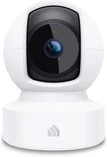 Kasa Indoor Pan/Tilt Smart Security Camera, 1080p HD Dog-Camera,2.4GHz White 