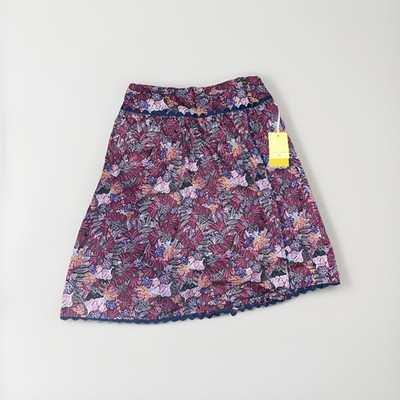 Kika Vargas x Target Women's Reef Scallop Edge Wrap Skirt Purple Size 14 NWT