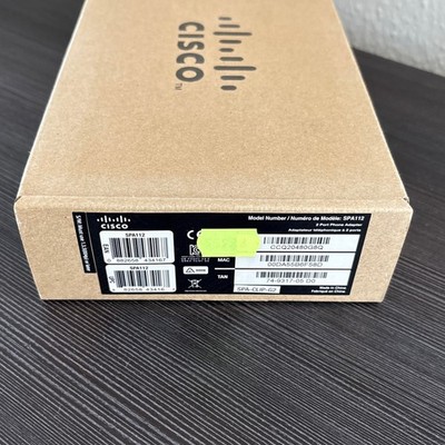 Cisco SPA112 VOIP Telefonadapter 2x analog FXS in OVP wie neu