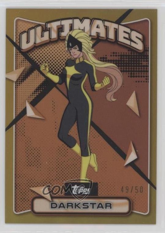 2025 Topps Finest X-Men '97 Common Bronze Gold Refractor 49/50 Darkstar #10 nd3