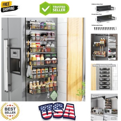 Magnetic Spice Rack for Refrigerator, 6 Pack Magnetic Shelf, Fridge Magnet Or...