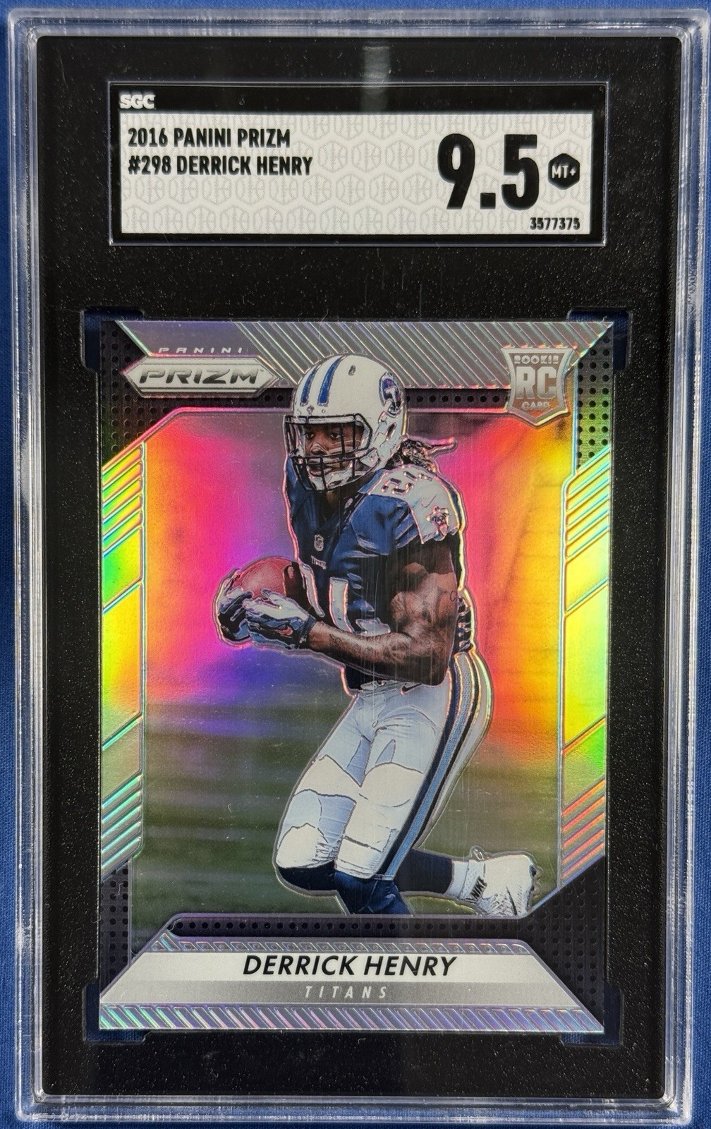 2016 PANINI PRIZM SILVER DERRICK HENRY RC #298 SGC 9.5 MT+