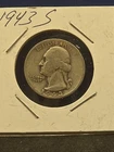 1943 S SILVER WASHINGTON QUARTER HARD TO FIND S MINT SILVER .25 COIN