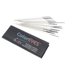 Beading Needles Beadsmith ColorEYES 25 Needles Size 10 BNCE1025 Black
